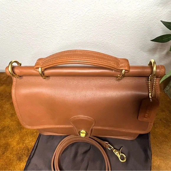 NEW COACH VINTAGE WILLIS BAG, BRITISH TAN No. 9927 - Picture 4 of 13